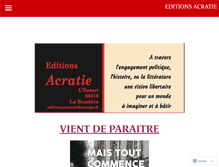 Tablet Screenshot of editionsacratie.com